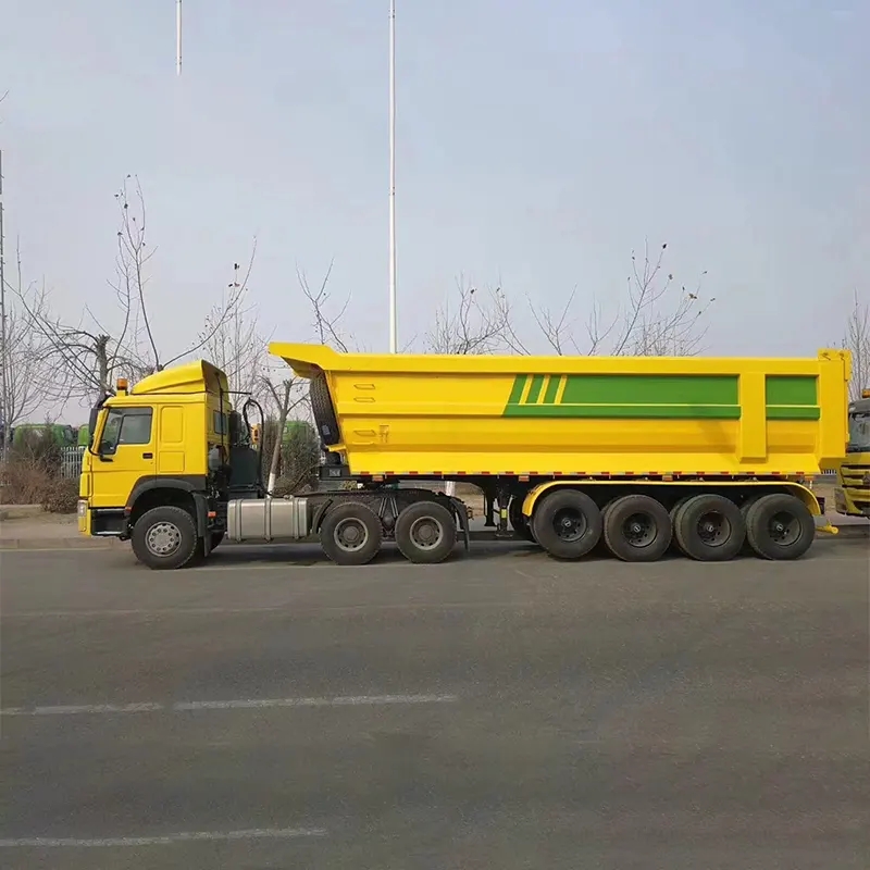 Cad iad na húsáidí agus na gnéithe a bhaineann le Dump Semi Trailer?