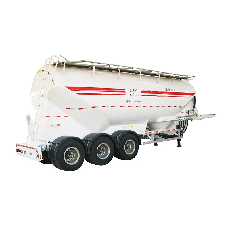 45cbm Bulk Stroighne Silo Tanker Semi Leantóir V Cineál le Córas Cumhachta 42kw